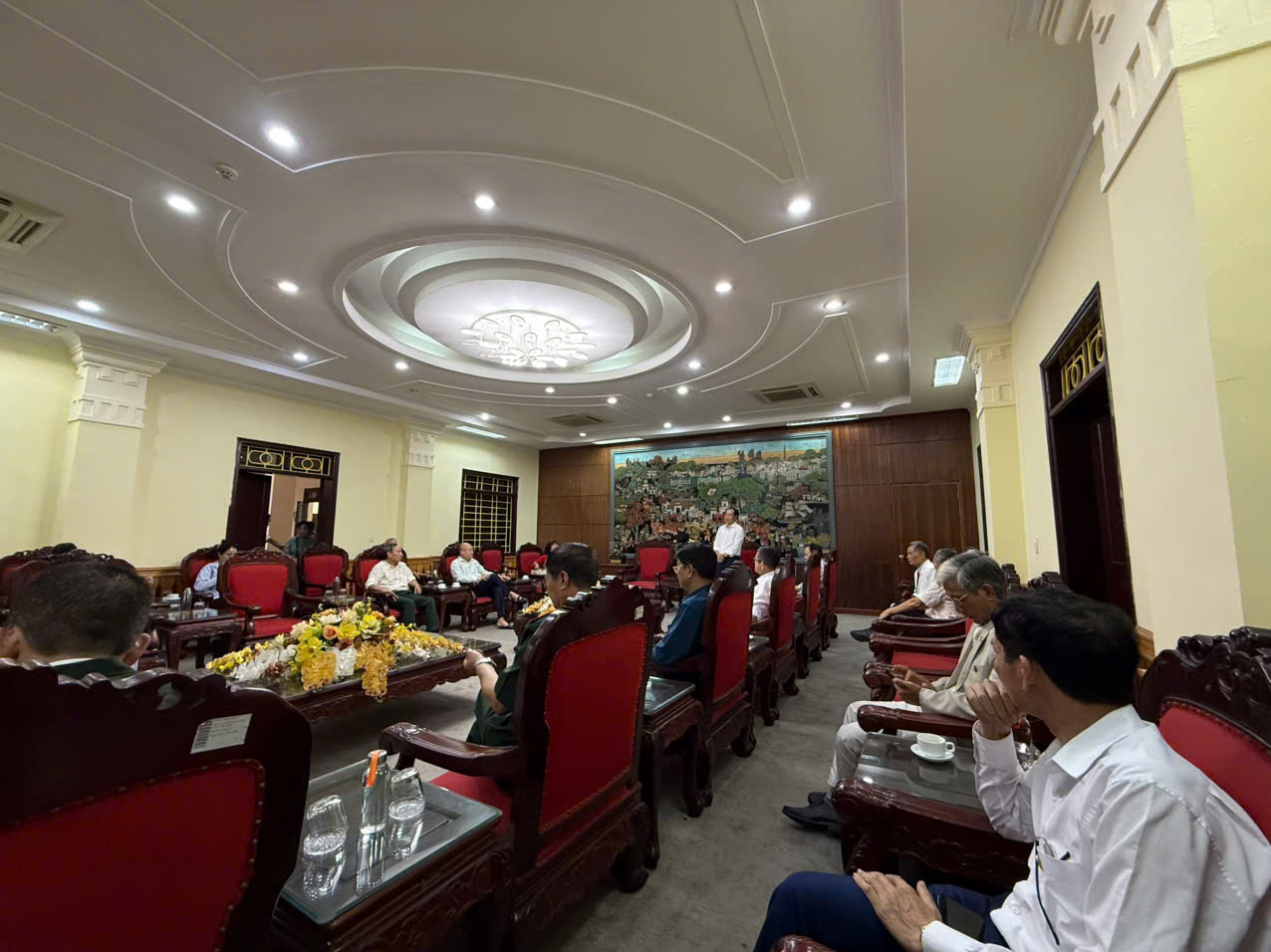 Đại diện Đảng uỷ, MTTQ, HĐND, UBND phường Phố Hiến phát biểu tri ân đại diện Gia đình 